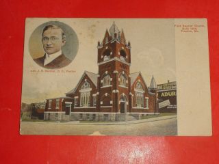 Zn979 Vintage Postcard First Baptist Church Rev.  Benton Trenton Missouri Mo