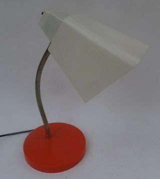 Vintage Mid Century Modern Plastic Gooseneck Desk Lamp