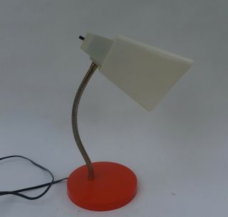 Vintage Mid Century Modern Plastic Gooseneck Desk Lamp 2