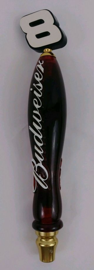 Vintage Budweiser 8 Dale Earnhardt Jr 13.  5 " Red Beer Tap Handle Rare