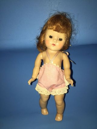 Darling Vintage 1955 Vogue Ginny Doll Pink Sunsuit With Ruffles Tagged 3