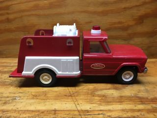 Vintage Tonka Toys Emergency Truck Pressed Steel Red