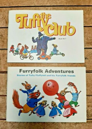 Vintage The Tufty Club Road Safety Book No 1 And Furryfolk Adventures B1