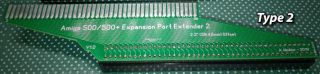 Amiga 500 / 500,  Plus Expansion Port Extender (type 2) - Right - Angle,  90 Degrees