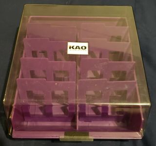 Vintage Kao Infosystems Floppy Disk Storage Case Holds 100 (3.  5 ") Diskettes