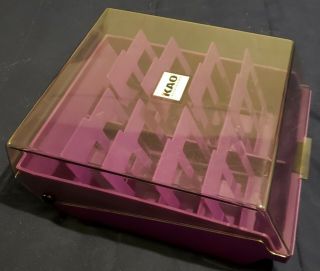 Vintage KAO Infosystems Floppy Disk Storage Case Holds 100 (3.  5 