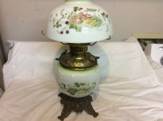 Antique Oil/kerosene Glass Lamp