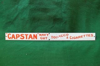 Barn Find Vintage Capstan Navy Cut Tobacco Cigarettes Porcelain Sign