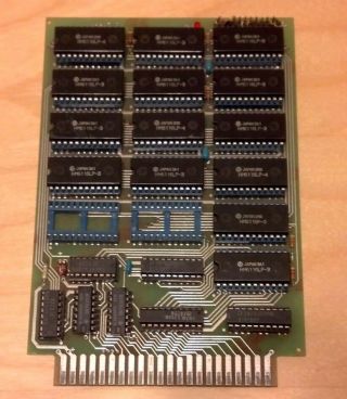 Vintage Static Ram? Board (8 - Bit?) Hm6116lp - 3 Hm6116lp - 4 Sn74ls244n Sn74ls139n