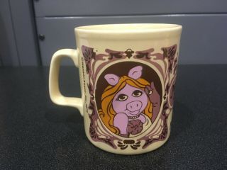 Vintage 1978 The Muppet Show Miss Piggy Kiln Craft England Coffee Mug Rare