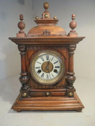 Antique Black Forest Striking Mantel Clock,  Wurttemberg