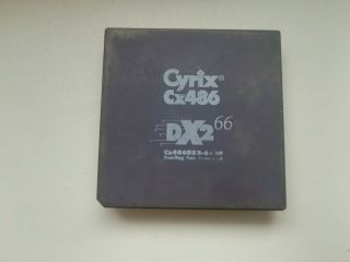 Cyrix Cx486dx2 - 66gp,  Intel 486dx2 - 66 Compatible,  80486,  Vintage Cpu,  Gold