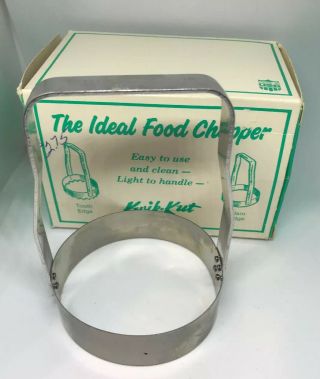 Vintage Kwik - Kut The Ideal Food Chopper Plain Edge - Box