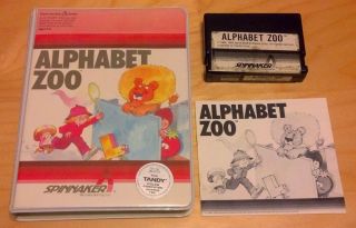 1983 Alphabet Zoo Game For Tandy Coco Color Computer 16k - By Spinnaker