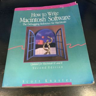 How To Write Macintosh Software Vintage Apple Mac Computer 1988 Book 2nd Edition