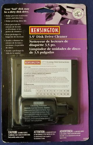 Kensington 3.  5 " Disk Diskette Drive Cleaner 13132a