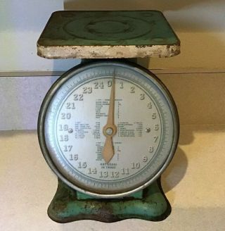 Vintage For The Worlds American Family Scale Chicago 25 Pounds Tabletop Scale