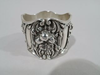 Webster Napkin Ring - Antique Art Nouveau - American Sterling Silver