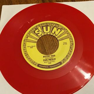 45 Rpm Elvis Presley Sun 223 Mystery Train / I Forgot To Remember Re M -