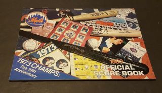 Vintage Rare 1983 York Mets Vs Cincinnati Reds Official Score Book
