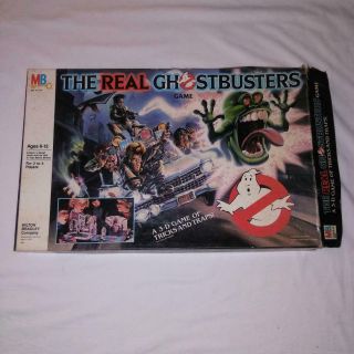 The Real Ghostbusters Board Game Vintage Board Game Rare (milton Bradley,  1986)