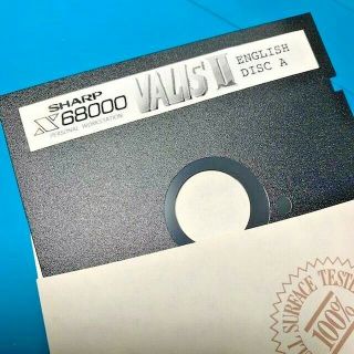 Valis Ii In English For Sharp X68000 Computer Floppy 5.  25 5 1/4 Platform Game