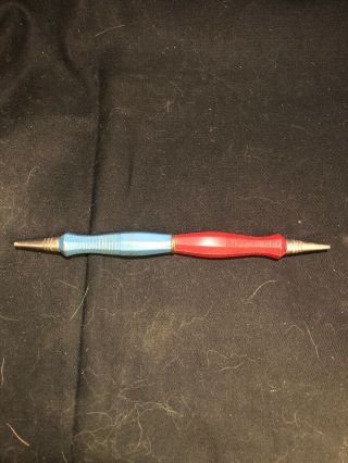 Vintage Zaner Bloser Mechanical Pencil Blue & Red Dual Double Tip