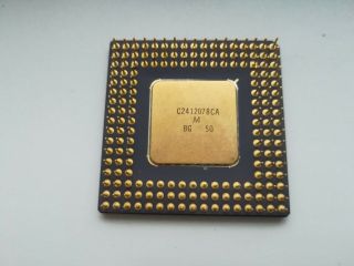 Intel A80486DX2 - 50,  SX641,  Intel 486 DX2 - 50,  Vintage CPU,  GOLD 2