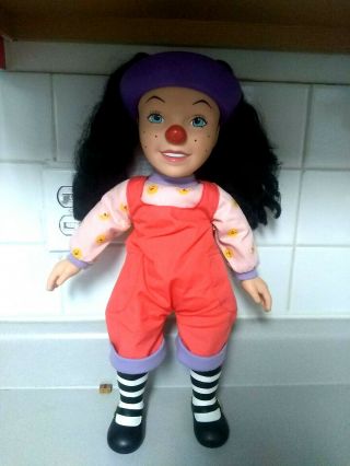 The Big Comfy Couch Loonette Talking Clown Doll 18 " Playmates 1996 Mollys Friend