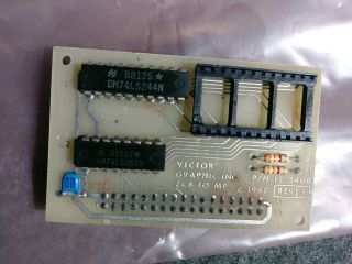 Vector Graphic Inc.  Zcb To Mp Module Pcb Was An Early S - 100 Microcomputer Co.