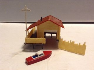 Faller Ho 1:87 Scale Vintage B - 284 Boat House With Small Fishing Boat