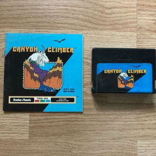 Trs - 80 Color Computer Canyon Climber Cartridge Game Instructions 26 - 3089 Tandy