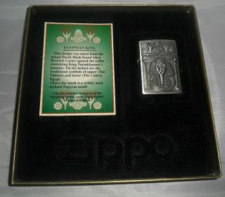 Unfired Zippo Lighter,  Dated 1999 Egyptian King