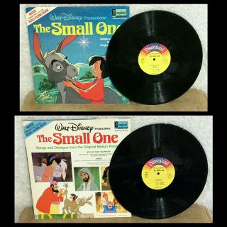 Rare Vtg Walt Disney 1978 The Small One Soundtrack Story Book Lp Vinyl