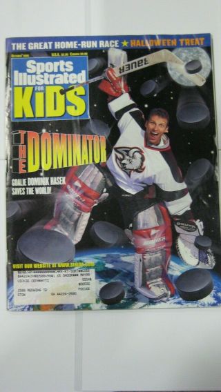 October 1998 Dominik Hasek Buffalo Sabres Sports Illustrated For Kids