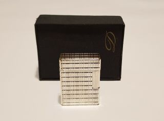 S.  T.  Dupont Lighter Ligne 1 Small Silver Plated 1970 