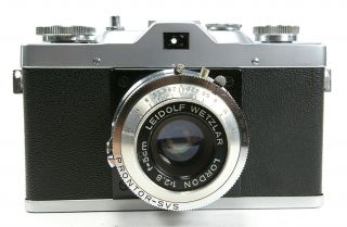 Vintage Leidolf Wetzlar Lordox 24x36 35mm Film Camera With 5cm Lordon Lens