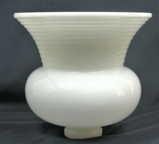 White Milk Glass 2 - 3/8 " X 8 " Floor Lamp Torchiere Reflector Shade 1930 