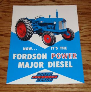 1958 Ford Fordson Power Major Diesel Tractor Sales Brochure 58