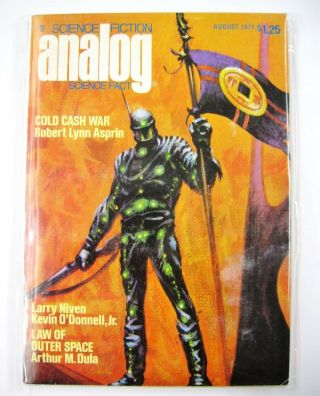 Analog August 1977 Science Fiction Ender 