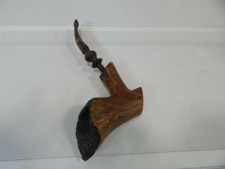 Vintage Ben Wade Golden Walnut Wood Tabacco Smoke Pipe Made In Denmark