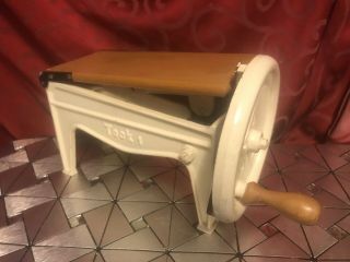 Antique Cast Iron Tobacco Shredder Made In Germany Teck 1