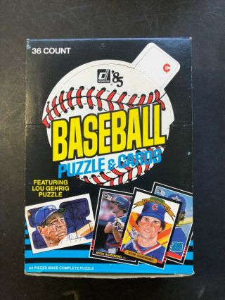 1985 Donruss Baseball Wax Card Box 36 Packs Box