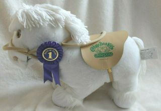 Vtg 1980s Cabbage Patch Kids Show Pony Horse White Cpk Coleco Xavier Roberts