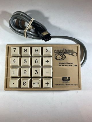 Cardco Cardkey Numeric Keypad For Commodore Vic - 20 64