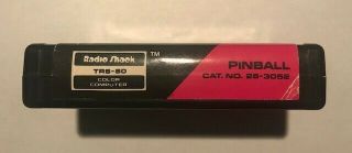 Radio Shack TRS - 80 Color Computer Pinball - Tandy cartridge 26 - 3052 1980 2