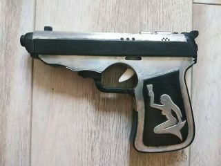 Vintage Lighter Gas Pistol Gun Revolver Cigarette Handmade ИТК Soviet.