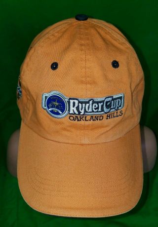 Oakland Hills Ryder Cup Golf Hat Cap Orange Ball Marker Design 2004 Pga Tour