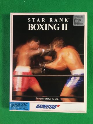 Star Rank Boxing Ii 2 - Pc - Gamestar - 1987 - Big Box