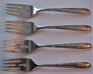 4 Towle Madeira Sterling Silver 1948 Salad Fork Set Of 4 No Mono